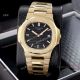 Copy Patek Philippe Nautilus Frosted Gold Watch with Luminous Dial Markers (4)_th.jpg